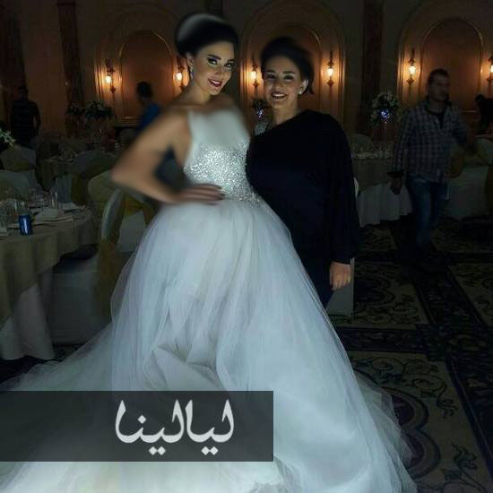 سيرين عبد النور بفستان زفاف