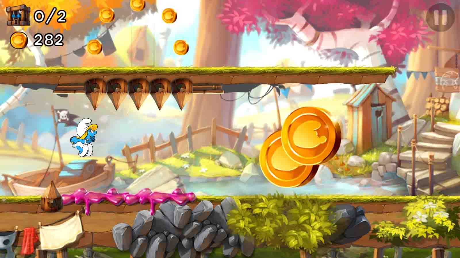 Игры на андроид версия андроид 4. Смурфики 2 игра на андроид.