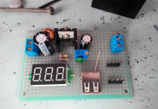 LM2596 switching regulated power supply
