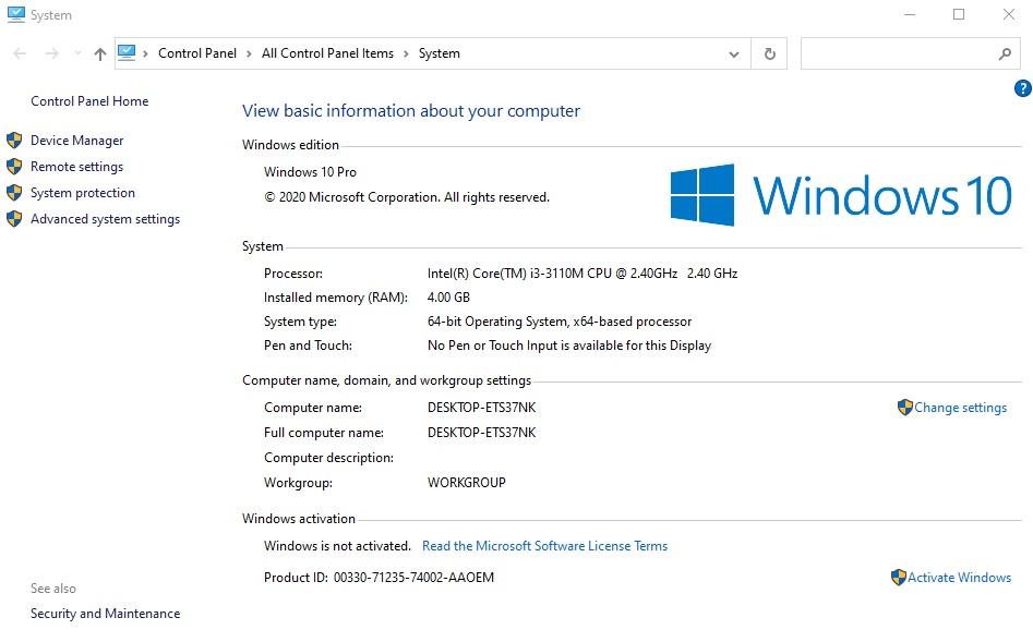 تم التفعيل Windows 10 pro زيزووم للأمن والحماية